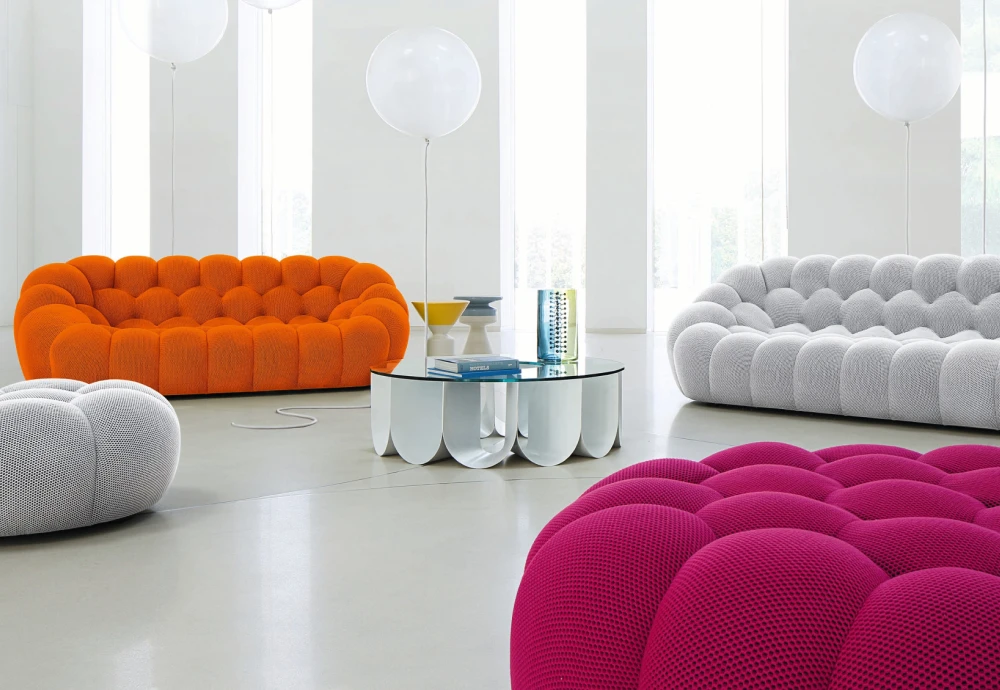 orange bubble couch